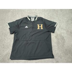 Adidas Baseball Pullover Jacket‎ Mens XL Black H Logo
